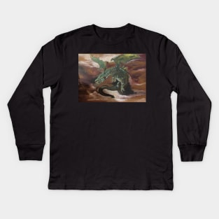 Flying Dragon Kids Long Sleeve T-Shirt